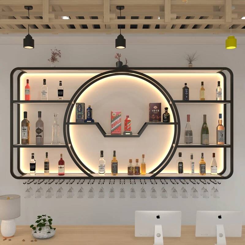 Home Bar Shelves - Wine Nightclub Display Cabinet Shelves Space