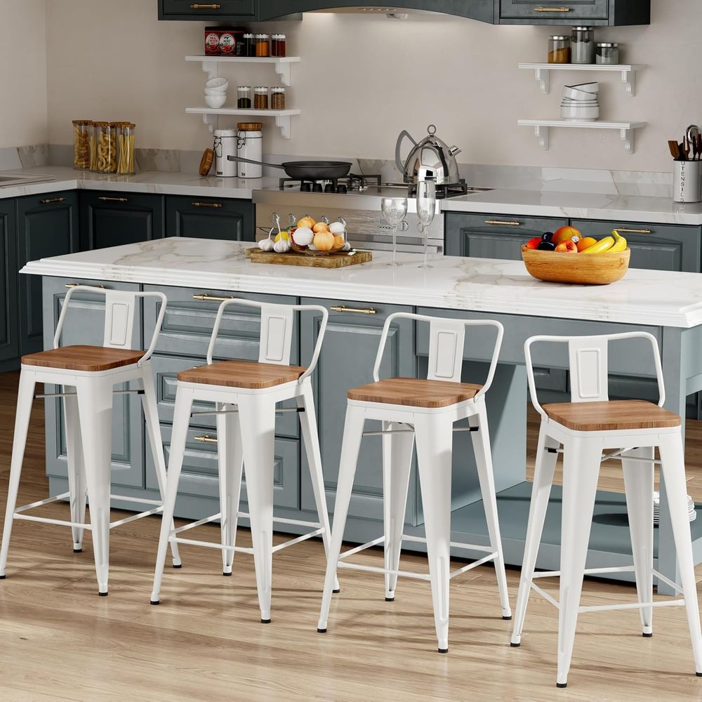 Home Bar And Counter - 26 Inch Bar Stools Set o