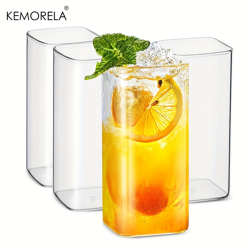 Highball Glass Set - 4pcs Drinking Glasses Cups 15oz/19oz Thin