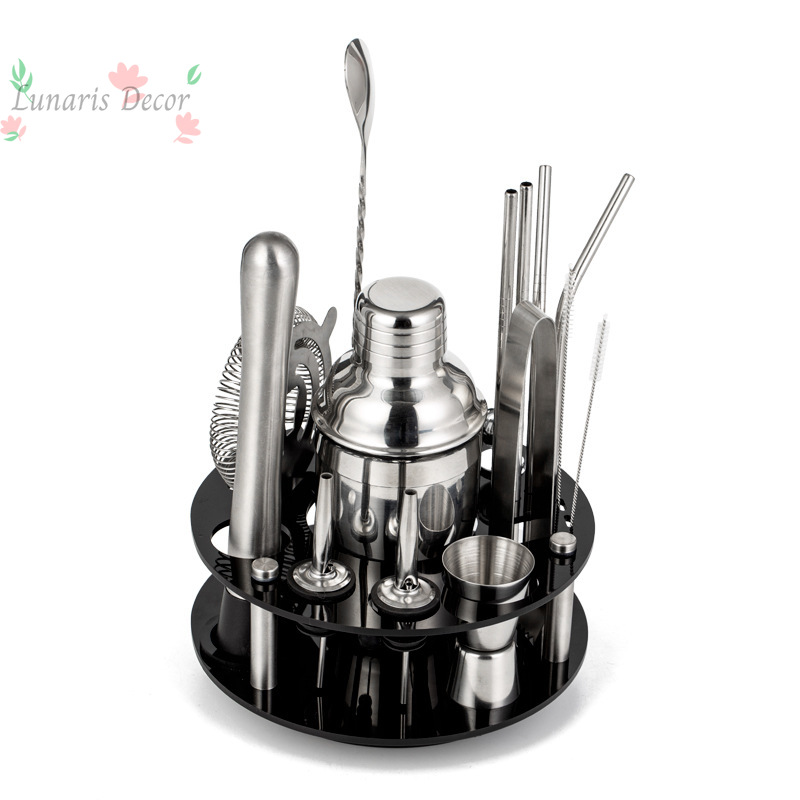 Boston Shaker Set - Complete Bartending Tools Kit With Spinning