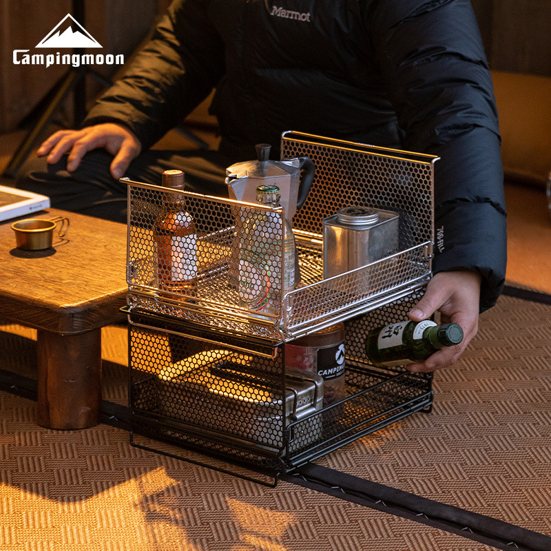 Home Bar Shelves - CAMPINGMOON CK-23SF Hexagonal Pattern Half bar