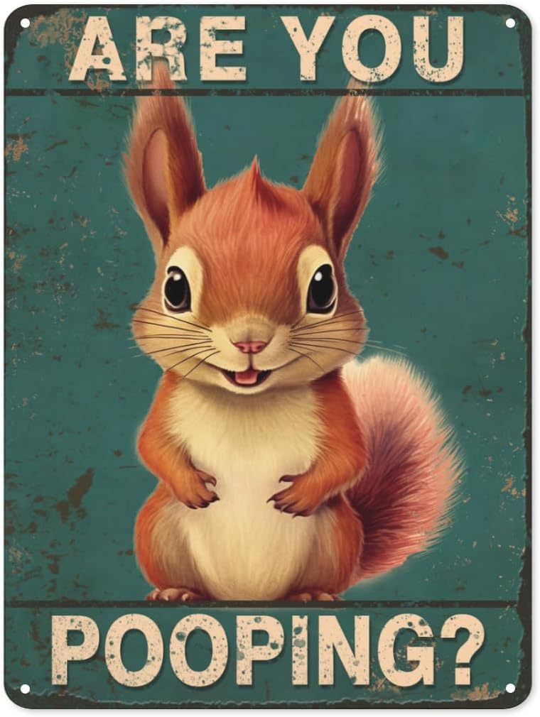 Home Bar And Restaurant - Are You Pooping squirrel Bathroom Funny