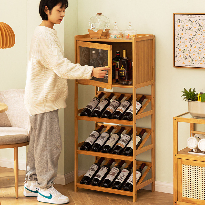 Solid Bamboo Wine Rack 3/4-Tie - đánh giá và giá Home Bar Shelves