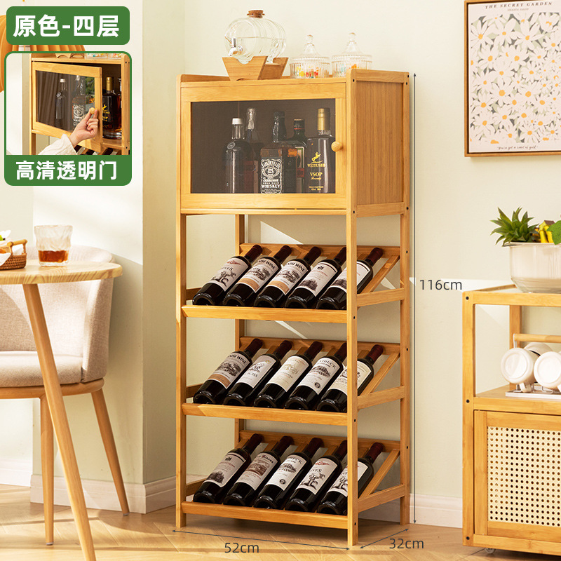 Solid Bamboo Wine Rack 3/4-Tie - đánh giá và giá Home Bar Shelves