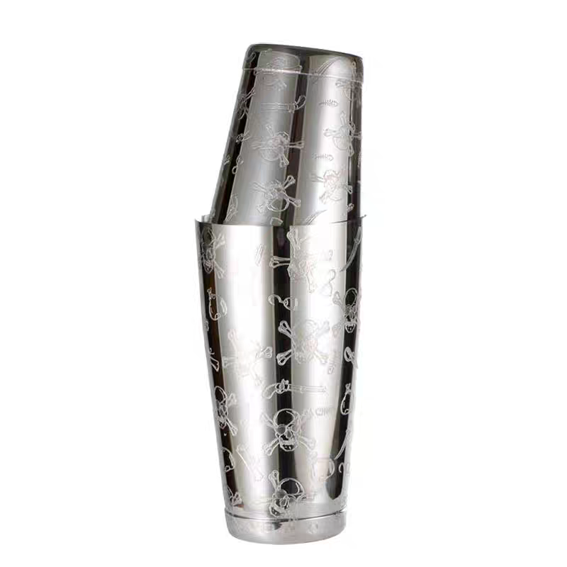 500ml/800ml Engraving Skull St - đánh giá và giá Boston Shaker Set