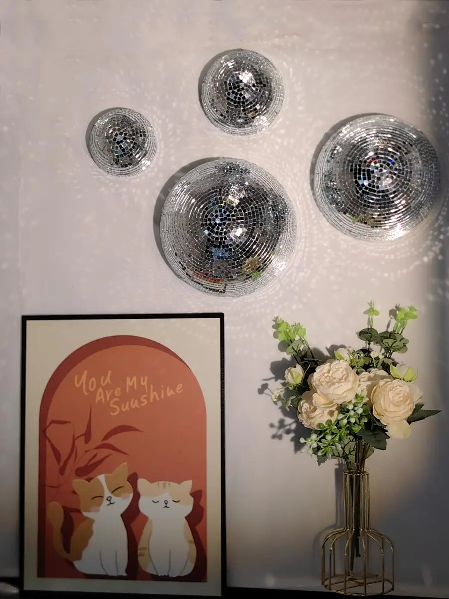 New Wall Disco Ball Mirrored D - đánh giá và giá Old Fashioned Glass