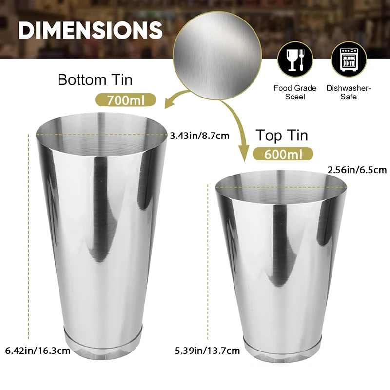 Boston Cocktail Shaker Set 18  - đánh giá và giá Boston Shaker Set