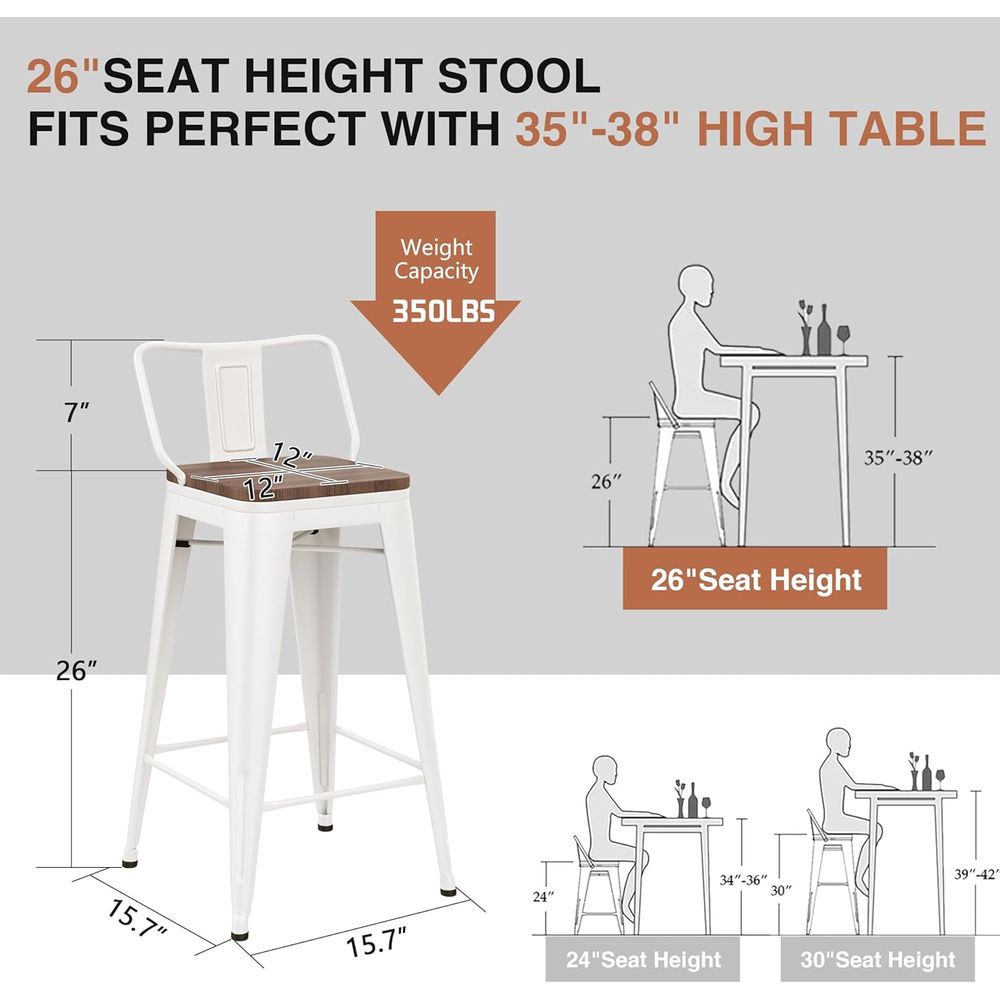26 Inch Bar Stools Set o 4 Ind - đánh giá và giá Home Bar And Counter