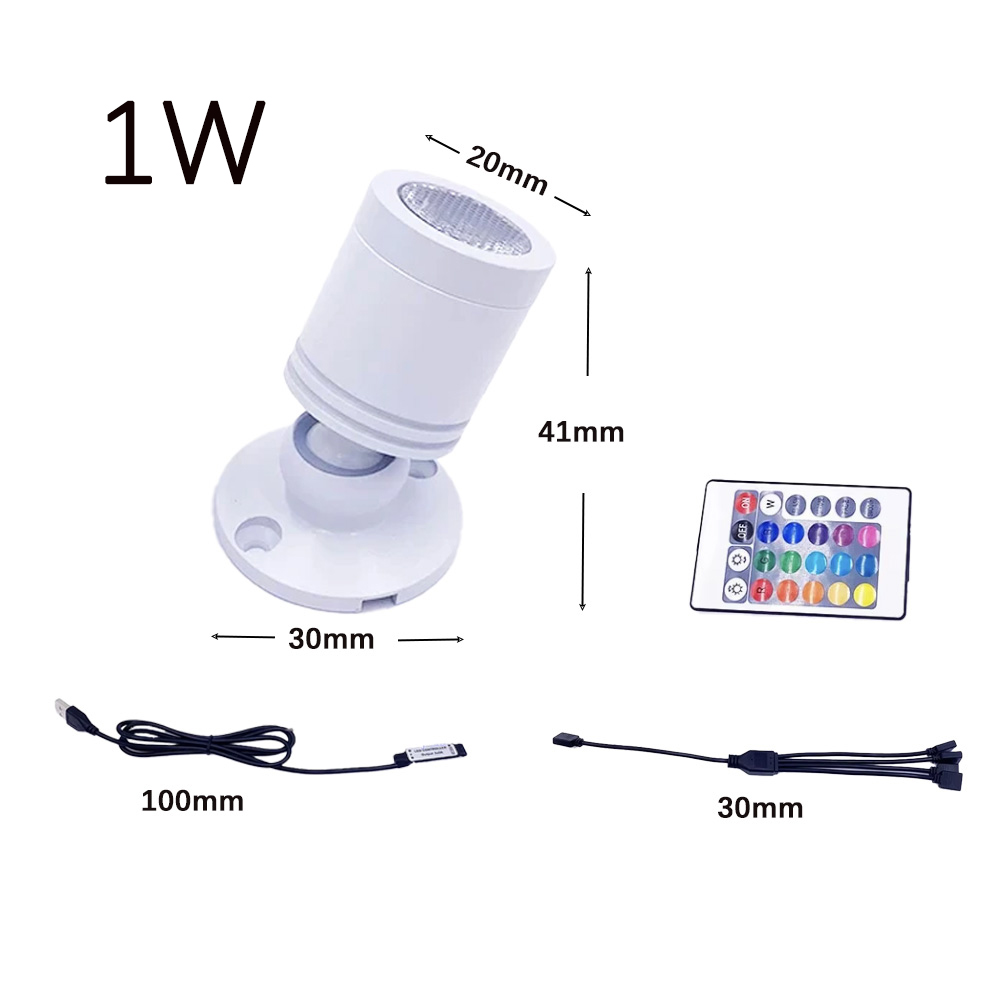 USB 5V RGB Mini LED Spotlight  - đánh giá và giá Home Bar And Counter