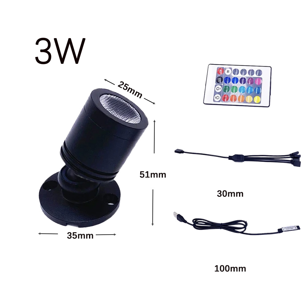 USB 5V RGB Mini LED Spotlight  - đánh giá và giá Home Bar And Counter