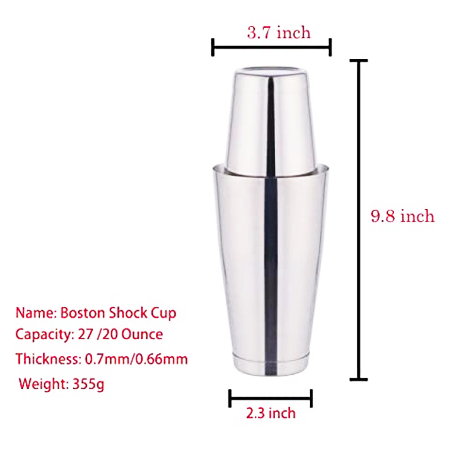 stllFactory Hot Selling 6pc Bo - đánh giá và giá Boston Shaker Set