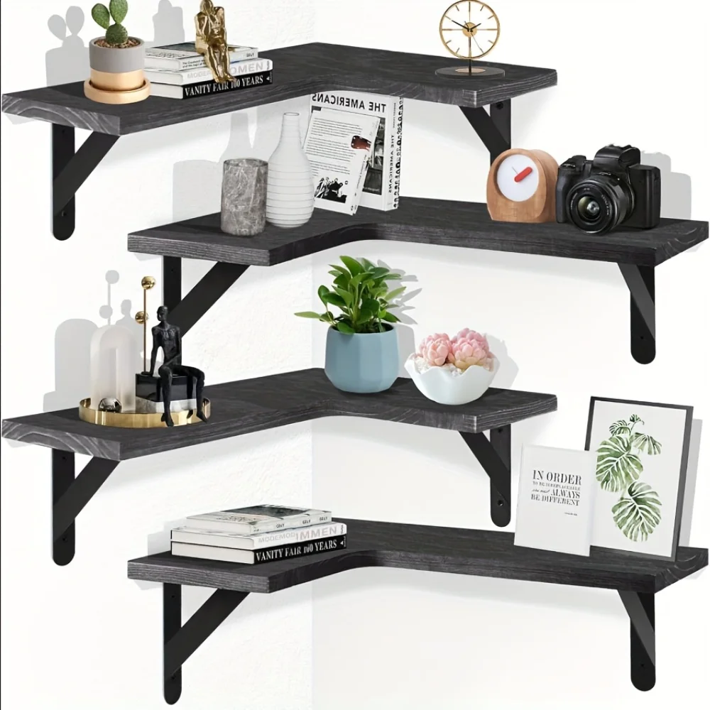 Natural Wood Grain Floating Sh - đánh giá và giá Home Bar Shelf