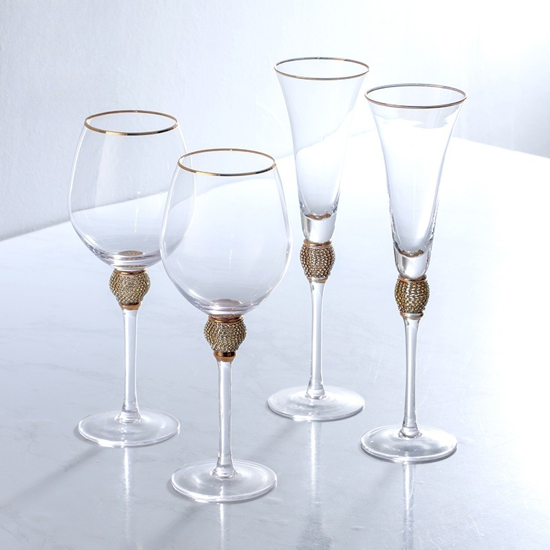 Luxury Diamond Gold Rim Highba - đánh giá và giá Highball Glass Set