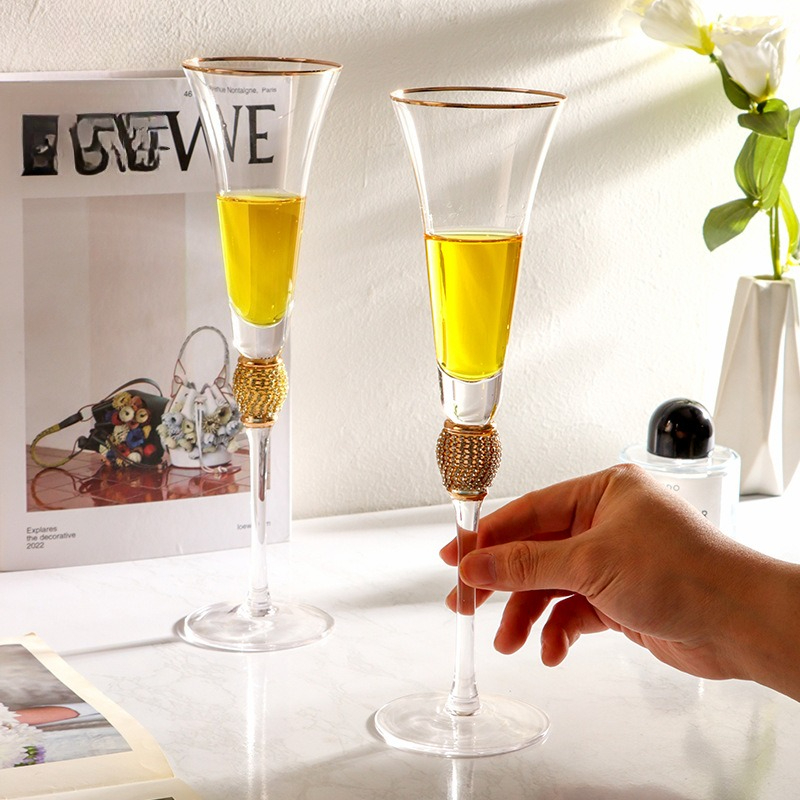 Luxury Diamond Gold Rim Highba - đánh giá và giá Highball Glass Set
