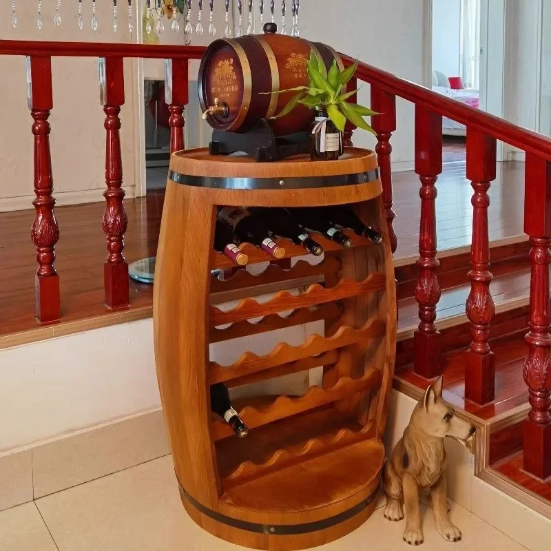 Solid Wood Wine Rack Oak Barre - đánh giá và giá Home Bar Shelves