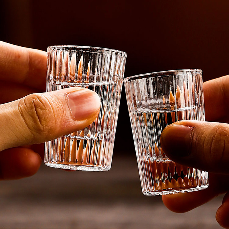 6pcs Set 20ml Striped Foreign  - đánh giá và giá Old Fashioned Glass