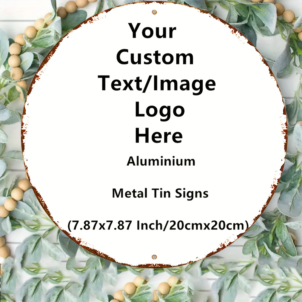 Custom Round Vintage Metal Tin - đánh giá và giá Home Bar Signs