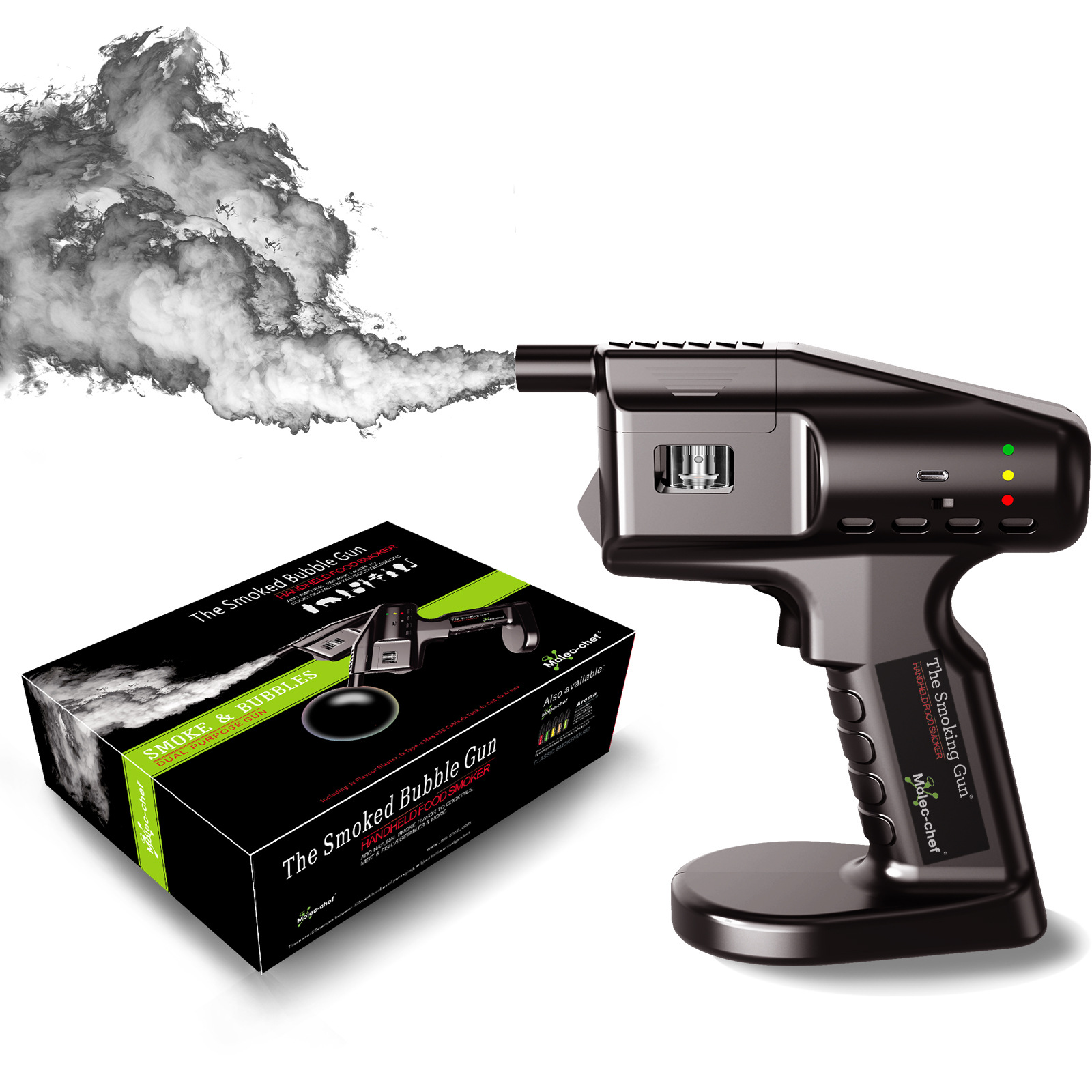 Rechargeable Flavor Blaster Co - đánh giá và giá Smoking Gun Kit