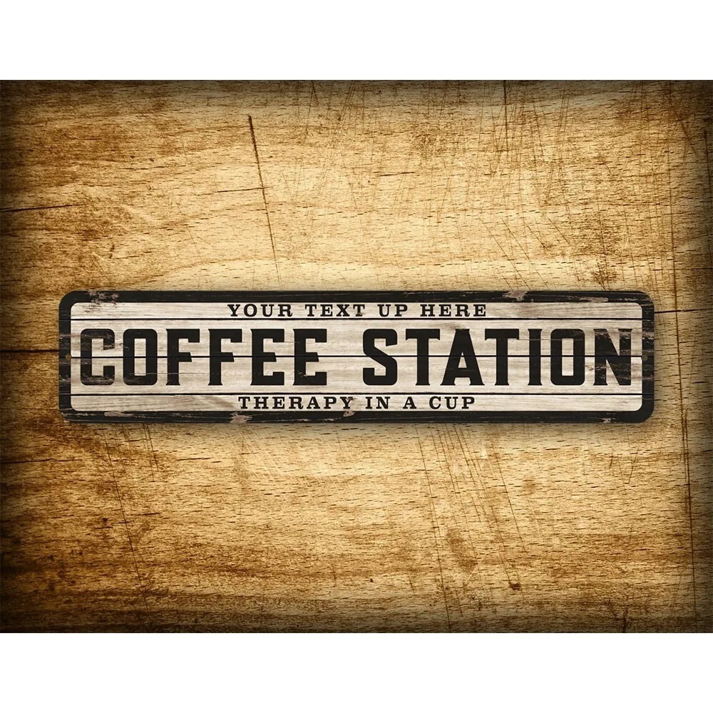Custom Text Logo Weathered Woo - đánh giá và giá Home Bar And Coffee