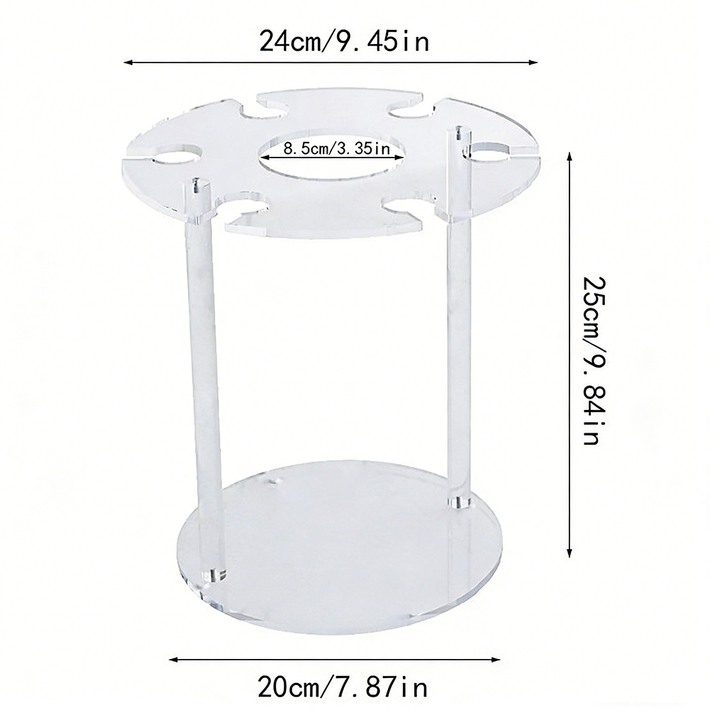 Transparent Wine Glass Rack 6  - đánh giá và giá Home Bar Stand