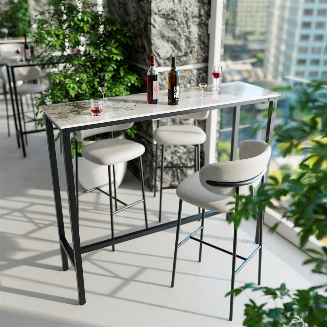 LUVODI Black Bar Table with Wh - đánh giá và giá Home Bar And Counter