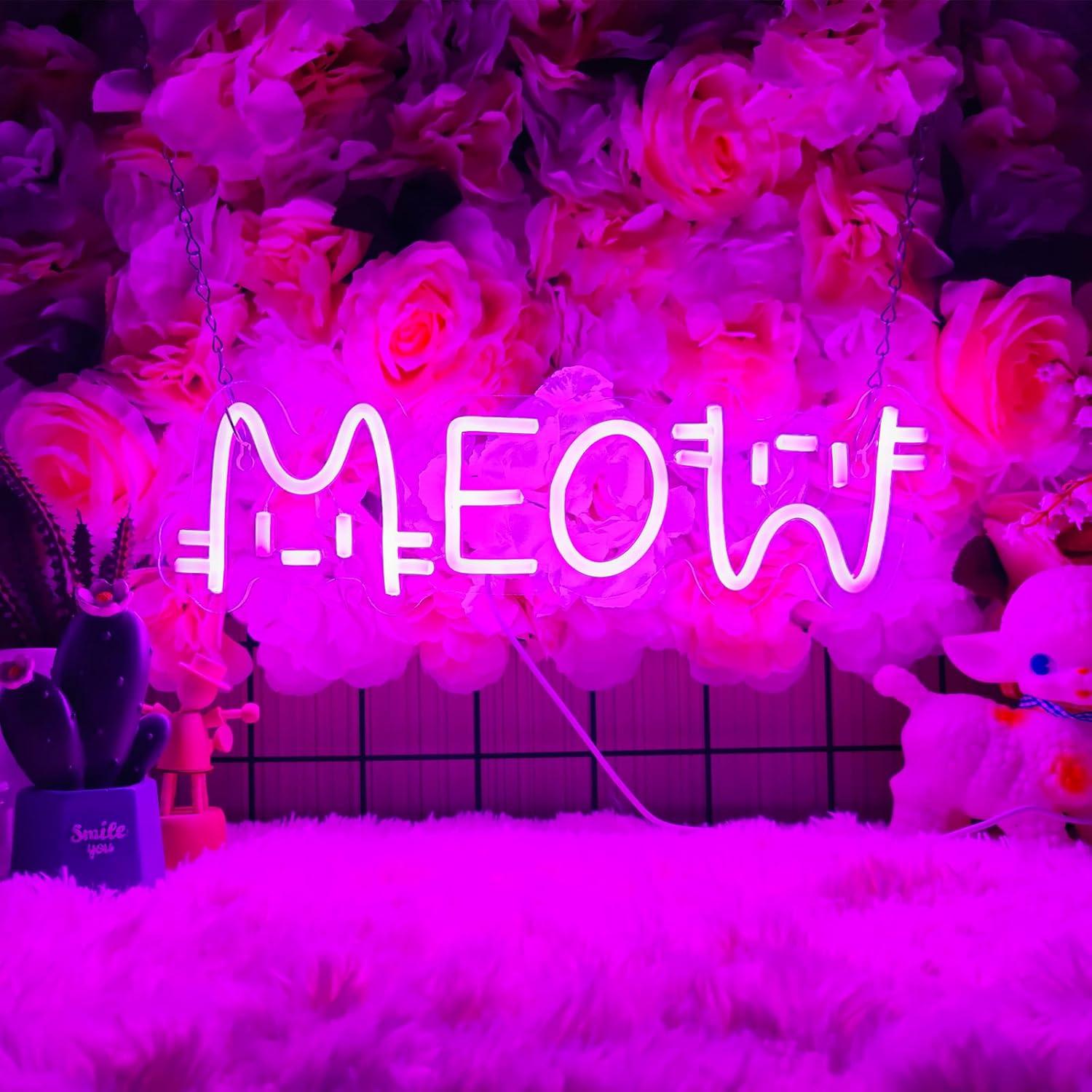 Meow Neon Sign Cat USB Powered - đánh giá và giá Home Bar And Restaurant