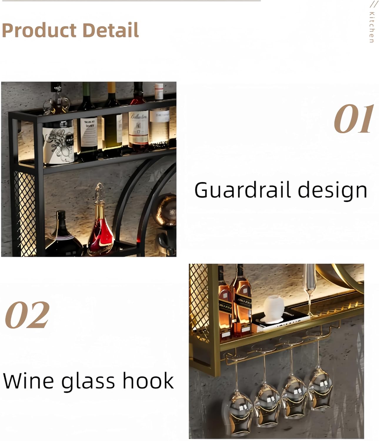 Black Metal Wall Mounted Wine  - đánh giá và giá Home Bar Shelves