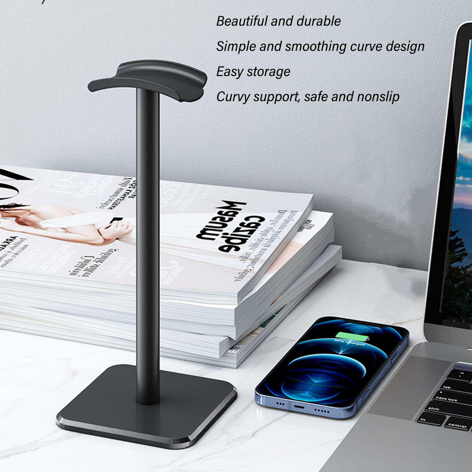 Headphone Stand Rounded Corner - đánh giá và giá Home Bar Stand