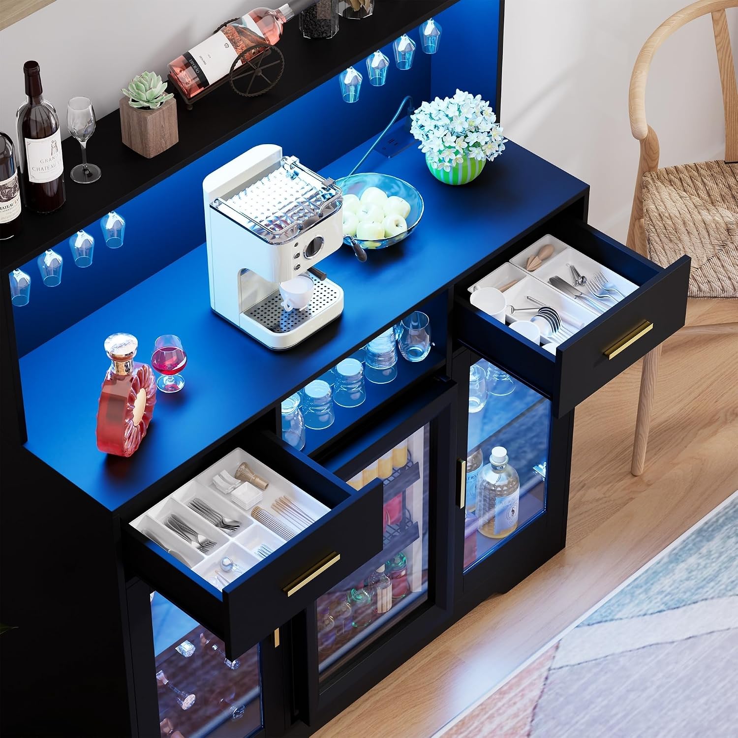 Mini Fridge Cabinet with Stora - đánh giá và giá Home Bar And Fridge