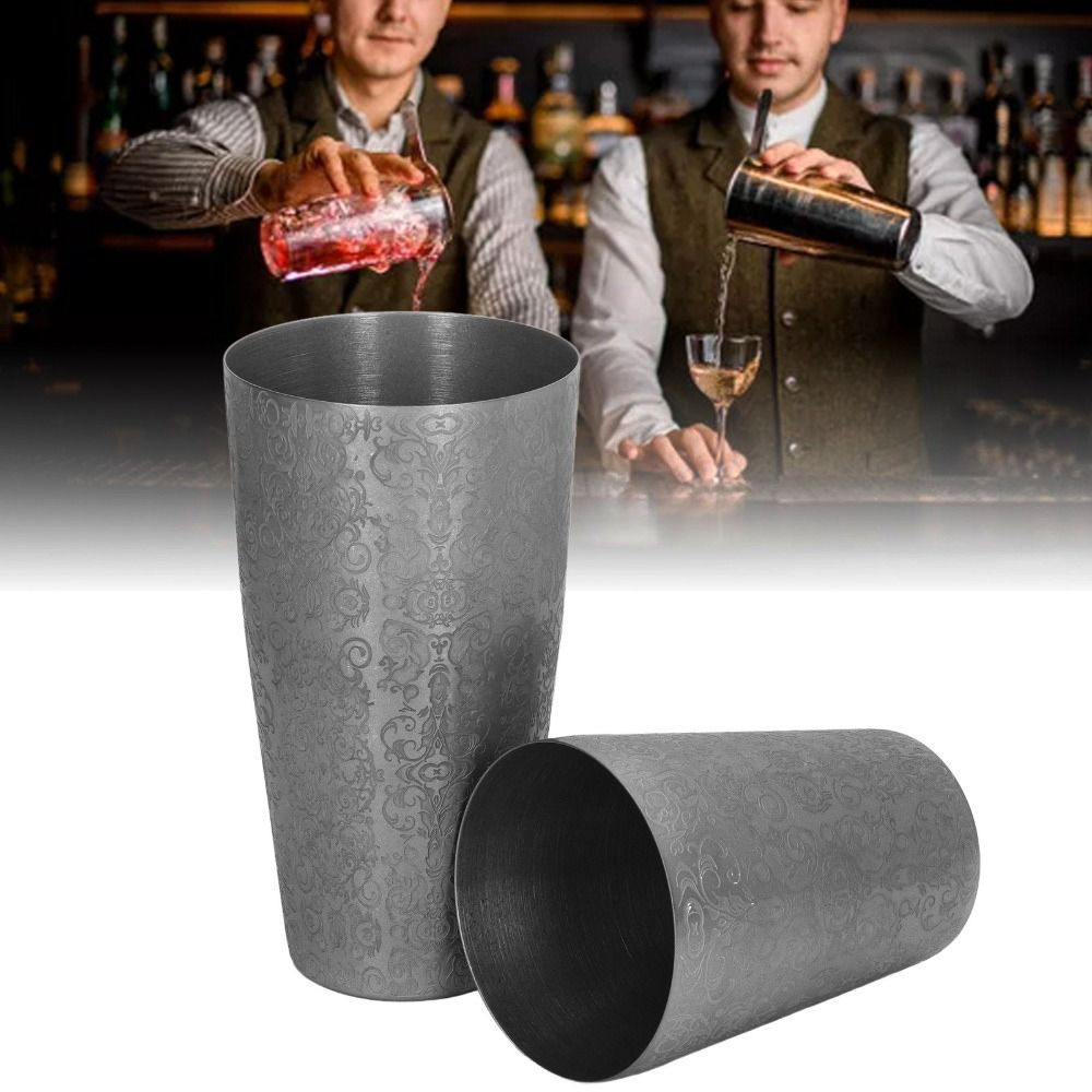 2 Piece Set Etched Pattern Bos - đánh giá và giá Boston Shaker Set