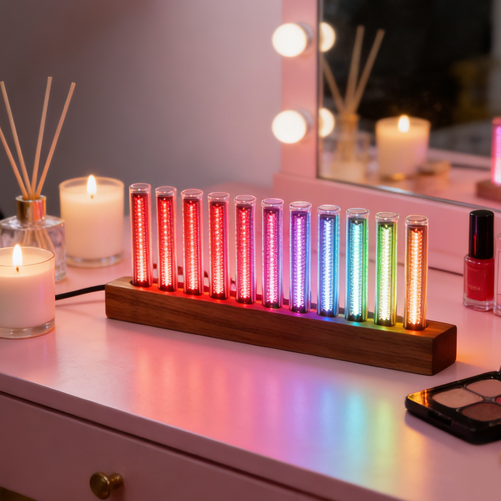 LED Music Spectrum Display Hom - đánh giá và giá Home Bar Shelf